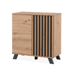 Calicosy - LUBLIN Dressoir 2 deuren - Licht hout - 40x80x85 cm