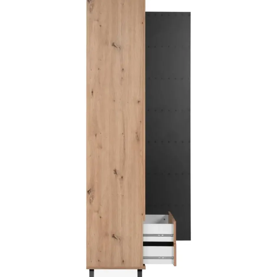 Calicosy - LUBLIN Servieskast - Licht hout - 40x92x198 cm