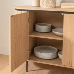 Calicosy - MALAGA Dressoir - Licht hout - 40x120x72 cm