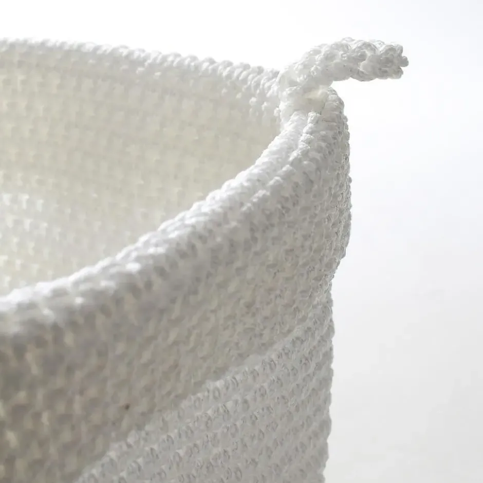 Calicosy - Mand Natuurlijk materiaal - Wit - 20x20x17 cm