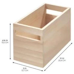 Calicosy - OKA opbergbak - Licht hout 25,4 x12,7 x15,2 cm