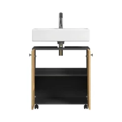 CALICOSY - Onderkast met wielen, 2 deuren PUREBLISS - 42x60x64 cm