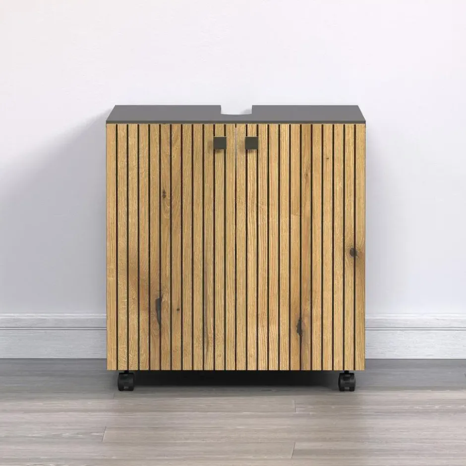 CALICOSY - Onderkast met wielen, 2 deuren PUREBLISS - 42x60x64 cm