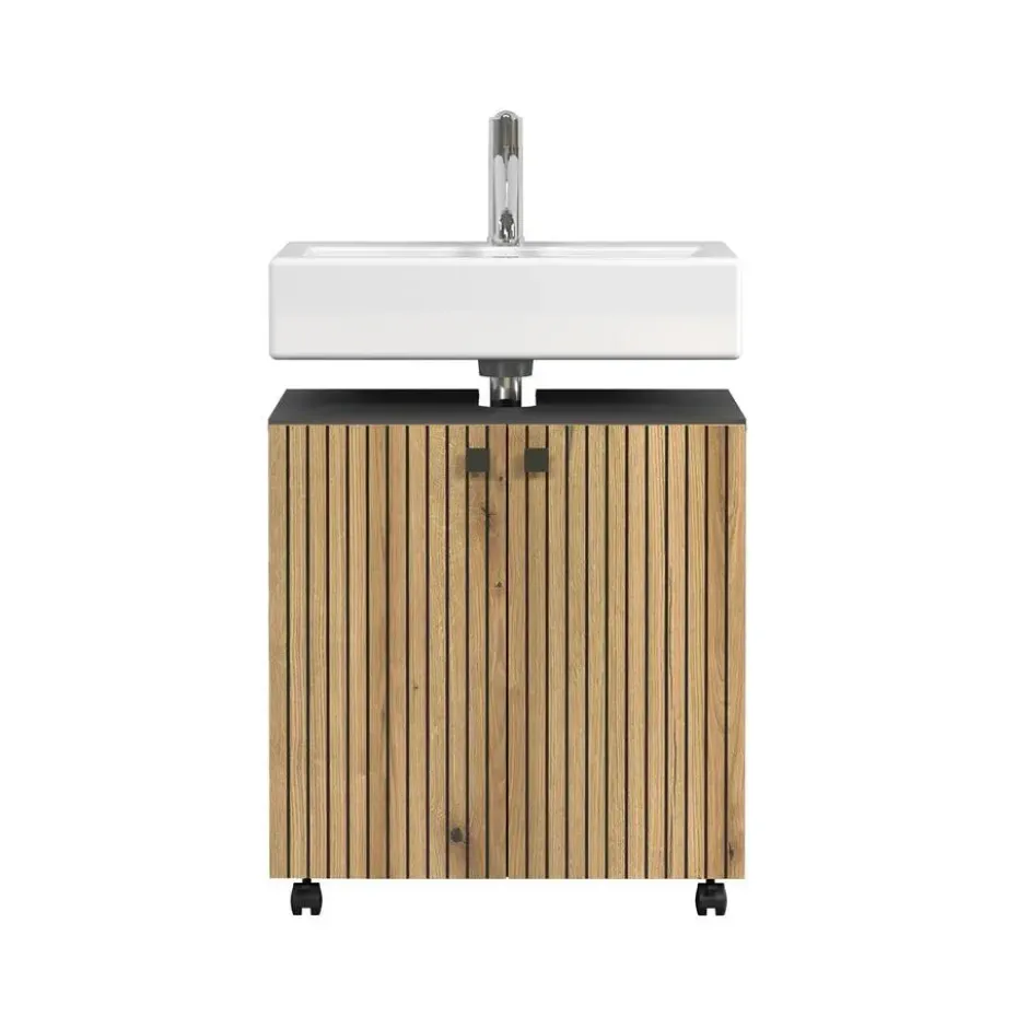 CALICOSY - Onderkast met wielen, 2 deuren PUREBLISS - 42x60x64 cm