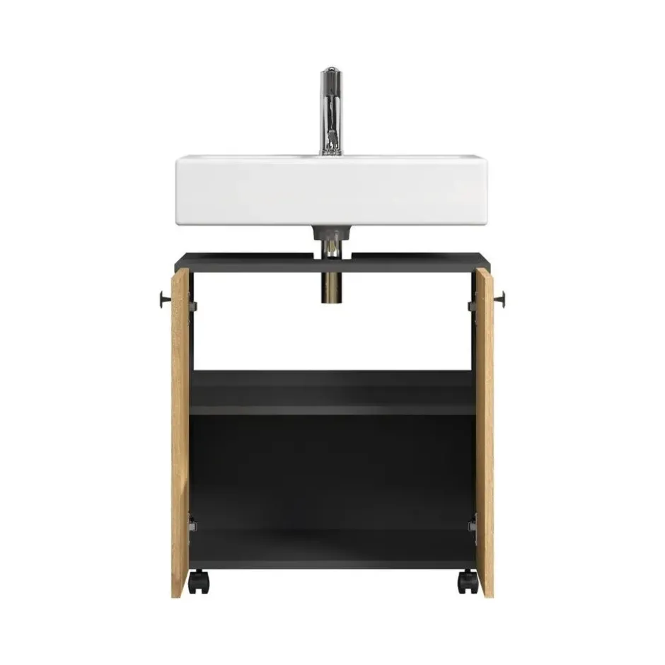 CALICOSY - Onderkast met wielen, 2 deuren PUREBLISS - 42x60x64 cm