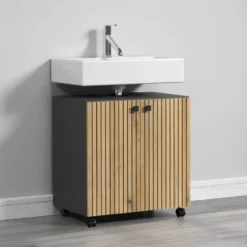 CALICOSY - Onderkast met wielen, 2 deuren PUREBLISS - 42x60x64 cm