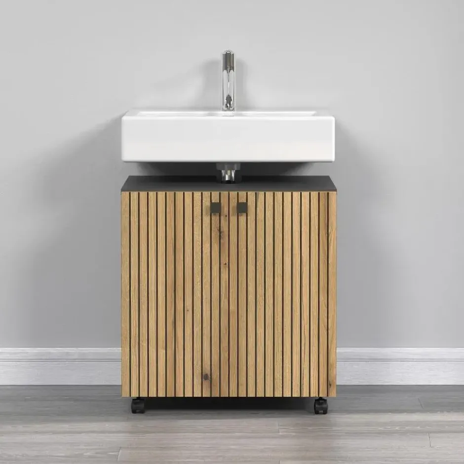CALICOSY - Onderkast met wielen, 2 deuren PUREBLISS - 42x60x64 cm