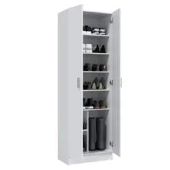 Calicosy - Opbergkast SAVIO - Wit 37x58,5x181 cm