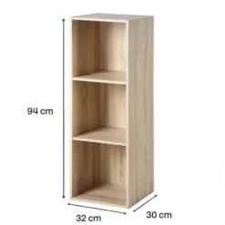 Calicosy - Opbergplank met 3 compartimenten COMPO - 29.5x31.7x92.5 cm