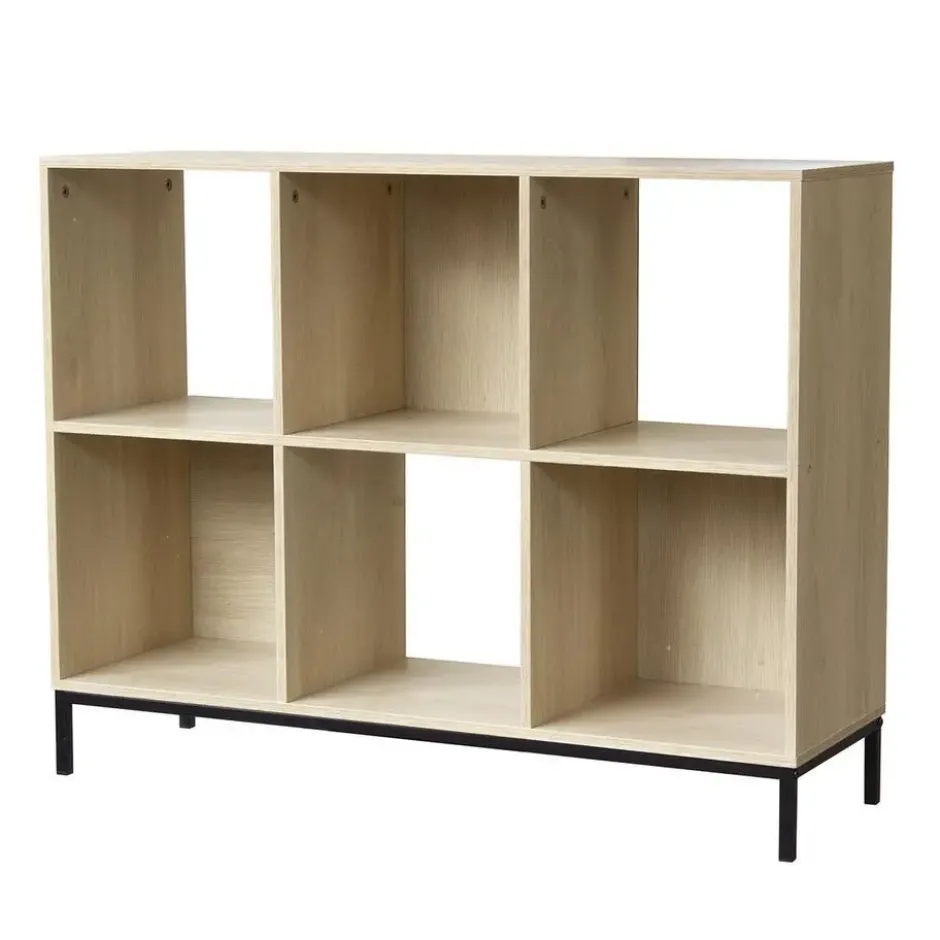 Calicosy - Opbergplank met 6 vakken - 29.8x93.5x72.6 cm
