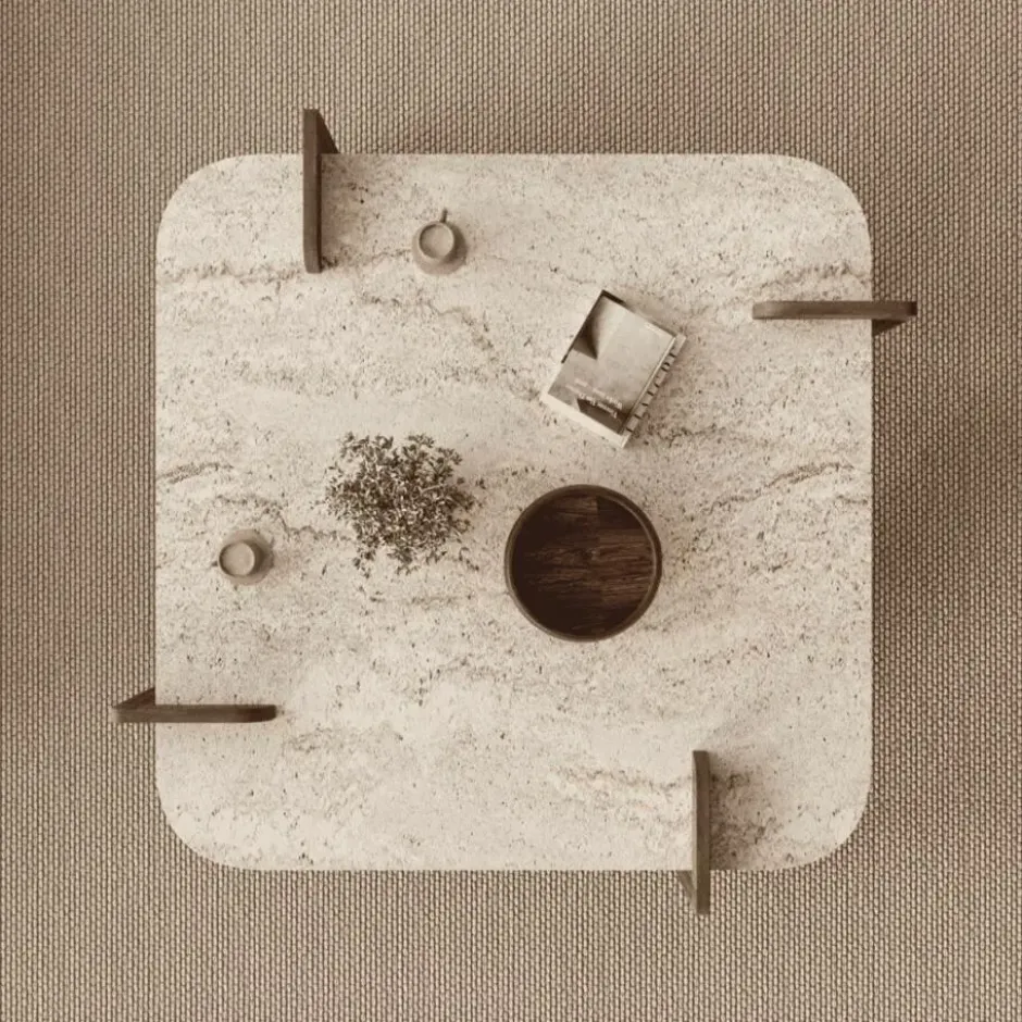 Calicosy - ORIGIN Salontafel - Notenhout - 90x90x35 cm