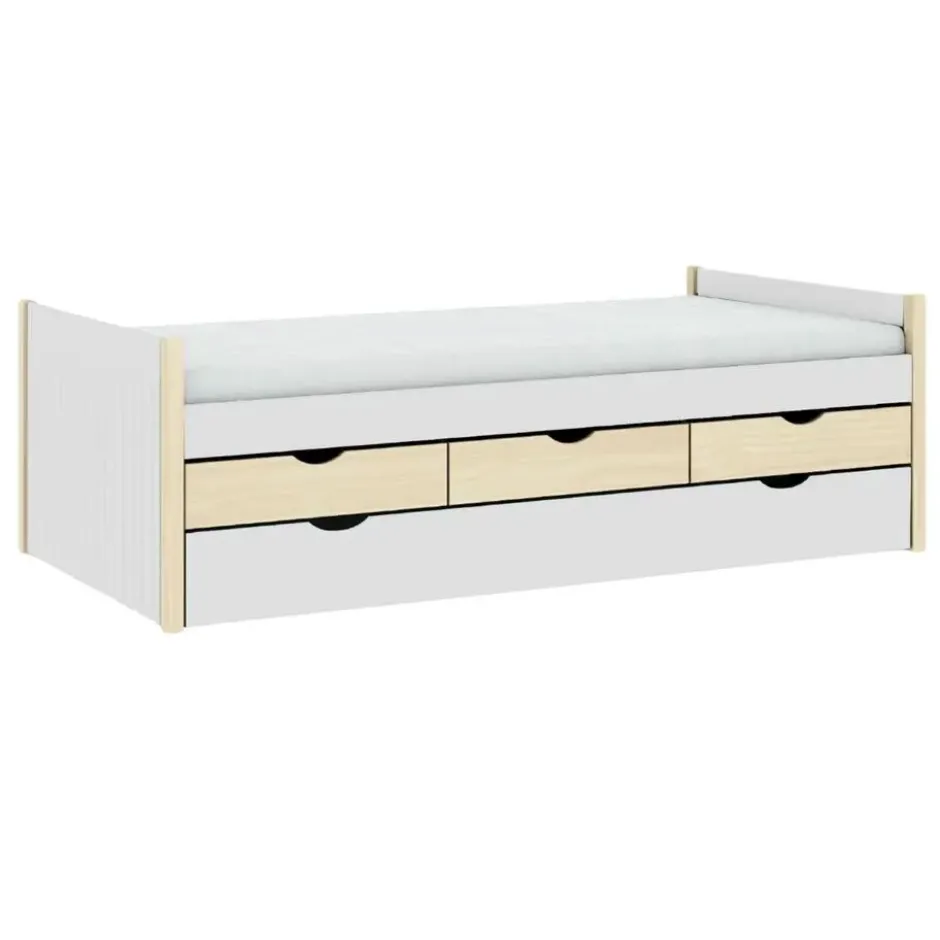 Calicosy - ROMEO Bed - Beige - 98,2x205x63 cm