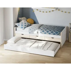 Calicosy - ROMEO Bed - Beige - 98,2x205x63 cm