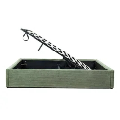 Calicosy - ROMY Opbergbed bekleed - Grijs - 152x204x36,5 cm