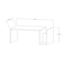 Calicosy - Salontafel L86,8 cm - MEMO - 86,8x50x32,4 cm