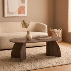 Calicosy - SELENE Salontafel - Licht hout - 120x60x40 cm