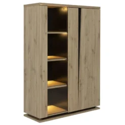 CALICOSY - Servieskast 2 deuren Franse fabricage - Litch hout - 45x120x170 cm