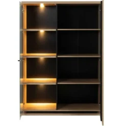 CALICOSY - Servieskast 2 deuren Franse fabricage - Litch hout - 45x120x170 cm
