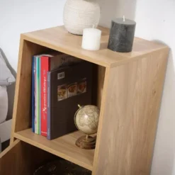 CALICOSY - Set van 2 Nachtkastjes MODU - Licht hout - 61.6x30.7x29 cm