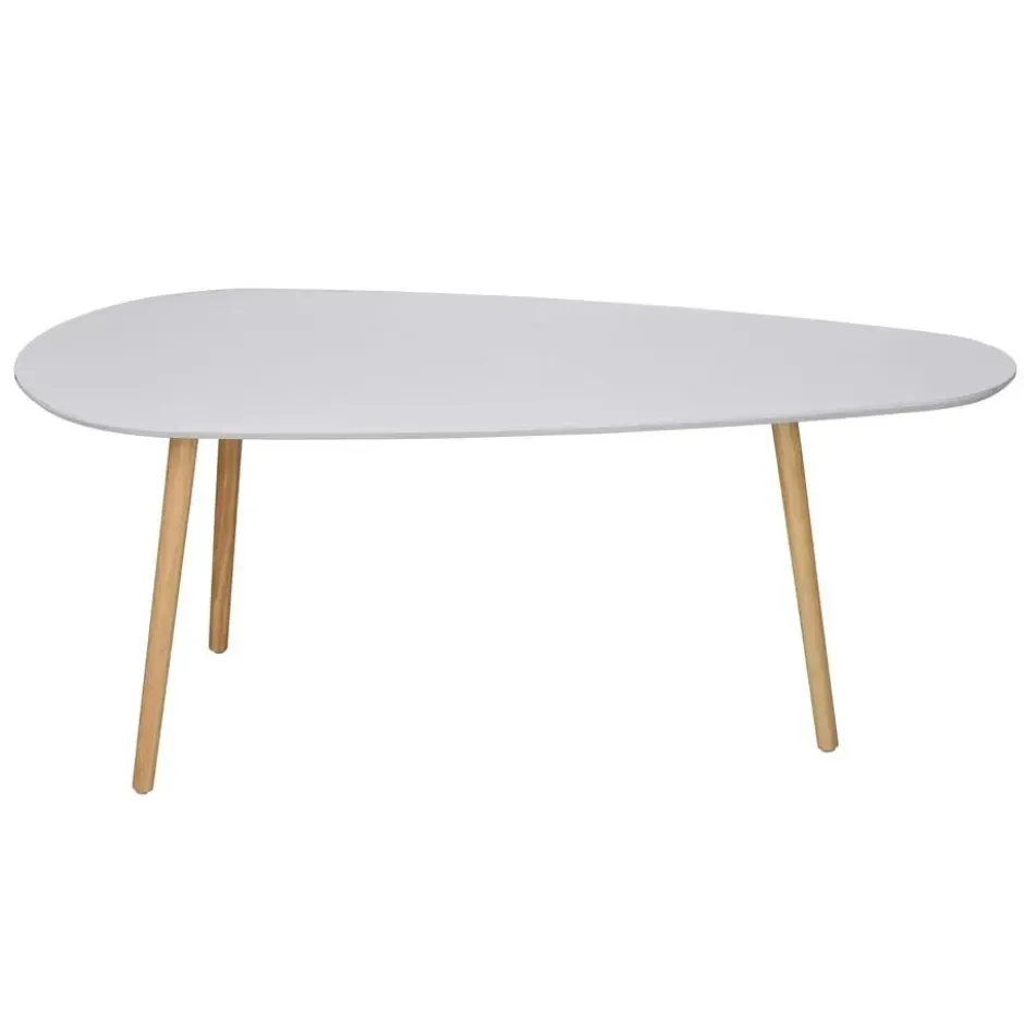 CALICOSY - Set van 3 salontafels - Wit - 42x103x50 cm