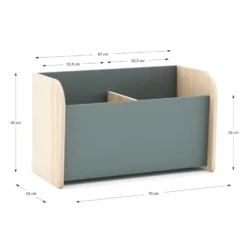 Calicosy - SIMON Borstkast - Groen - 70x35x42 cm