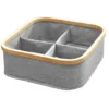 Calicosy - Stoffen mand - Antracietgrijs - 29x29x9 cm