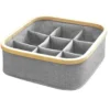 Calicosy - Stoffen mand - Grijs - 29x29x9 cm
