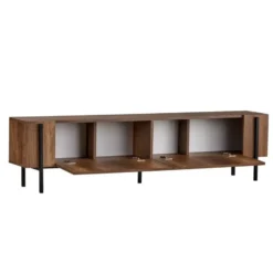 Calicosy - TV-meubel ATLAS - Walnoot/Zwart - 180x30x45 cm