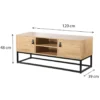 Calicosy - TV-meubel met 2 deuren - JILL - 39x120x48 cm