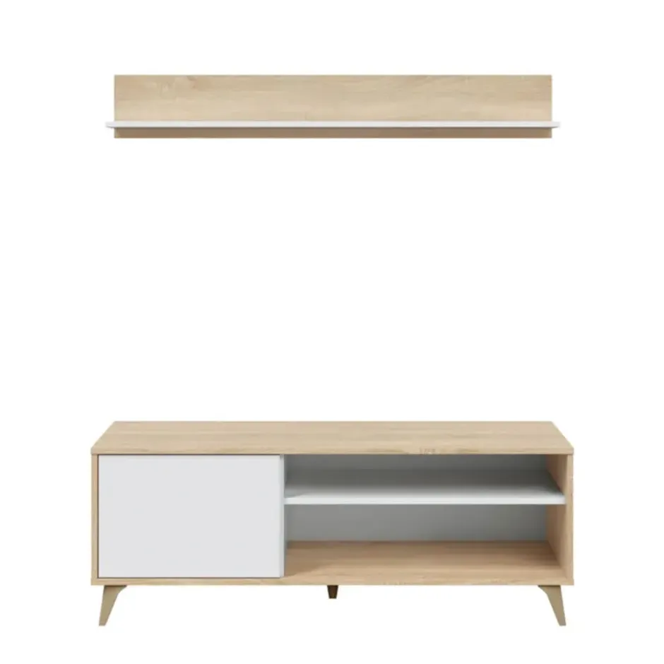 CaliCosy - TV-meubel Woonkamer - Wit - 40x135x50 cm