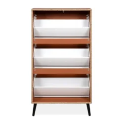 Calicosy - VIGO Schoenenkast - Terracotta - 24x70x125 cm