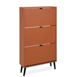 Calicosy - VIGO Schoenenkast - Terracotta - 24x70x125 cm
