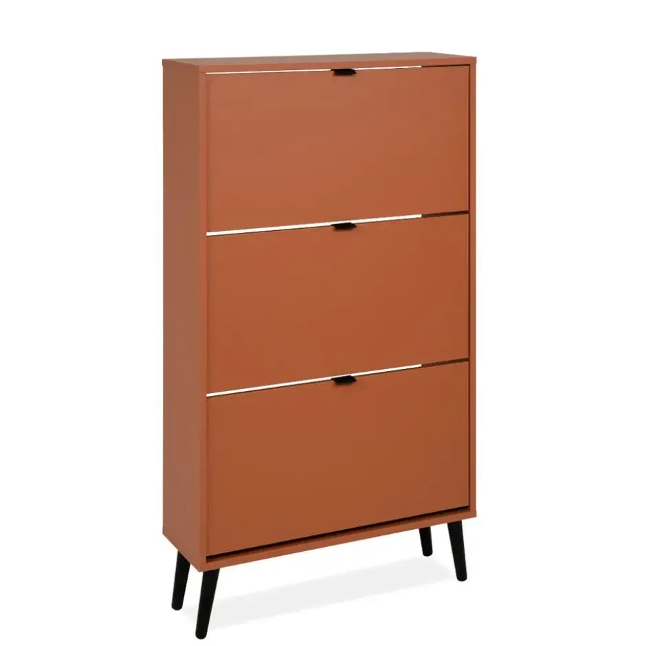 Calicosy - VIGO Schoenenkast - Terracotta - 24x70x125 cm