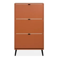 Calicosy - VIGO Schoenenkast - Terracotta - 24x70x125 cm