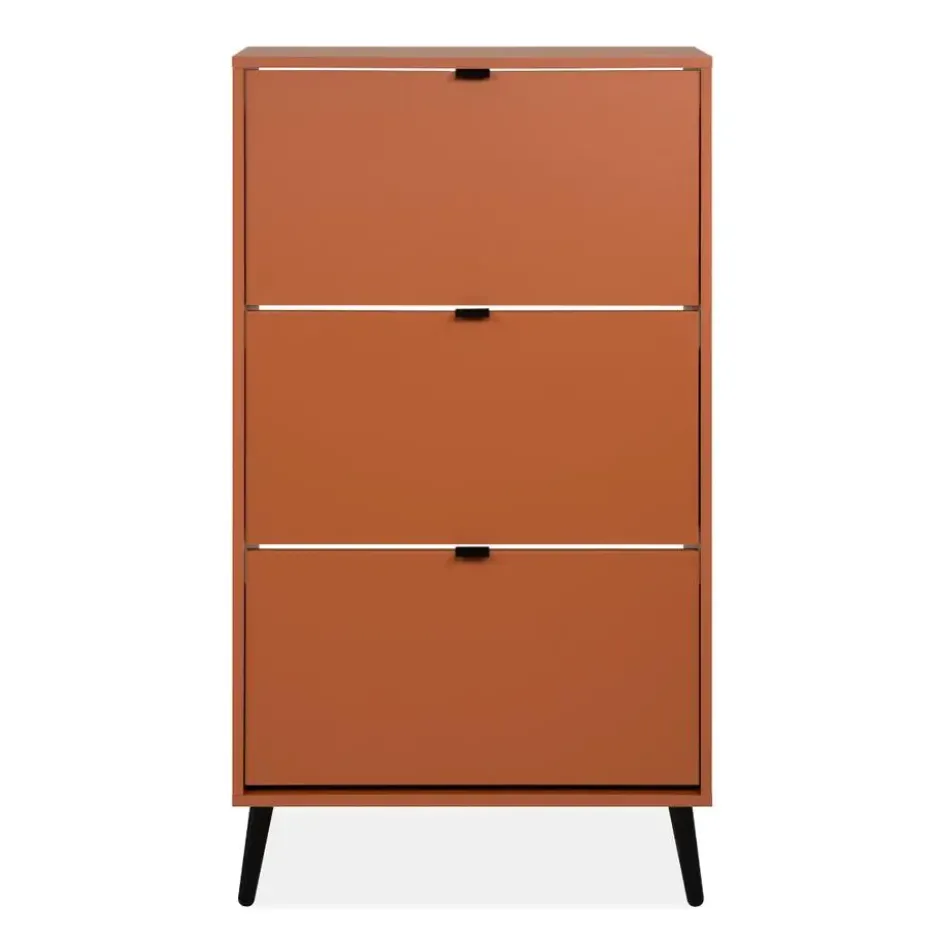 Calicosy - VIGO Schoenenkast - Terracotta - 24x70x125 cm