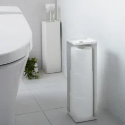 CALICOSY - Wc-opbergruimte - Wit - 11,5x11,5x38,5 cm