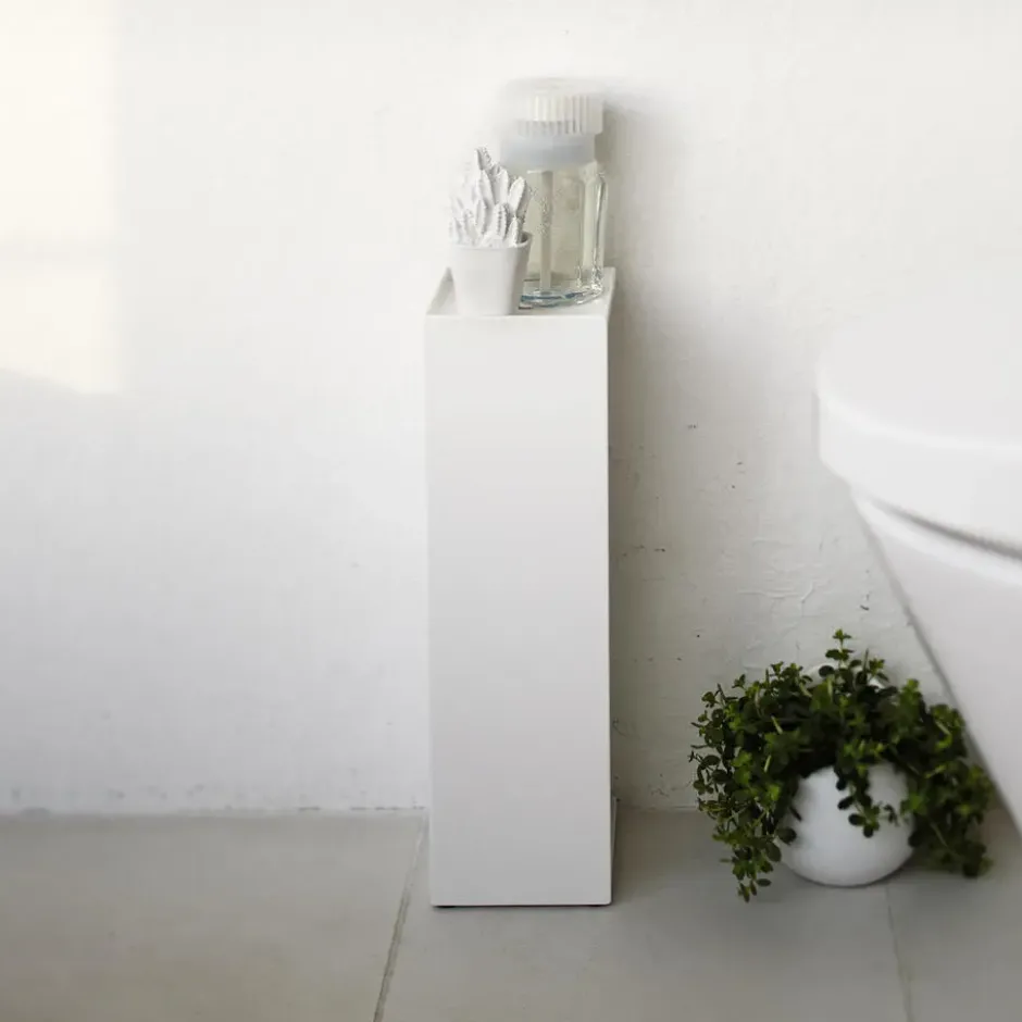 CALICOSY - Wc-opbergruimte - Wit - 11,5x11,5x38,5 cm