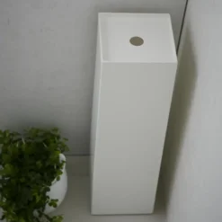 CALICOSY - Wc-opbergruimte - Wit - 11,5x11,5x38,5 cm
