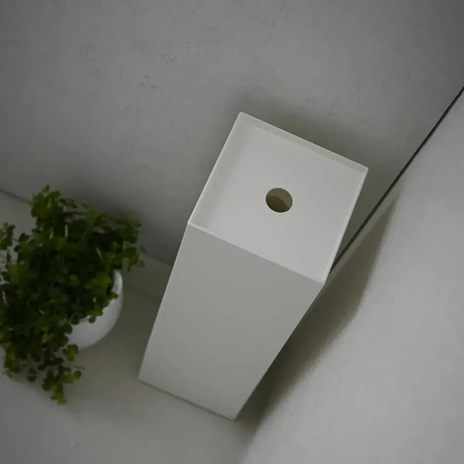CALICOSY - Wc-opbergruimte - Wit - 11,5x11,5x38,5 cm