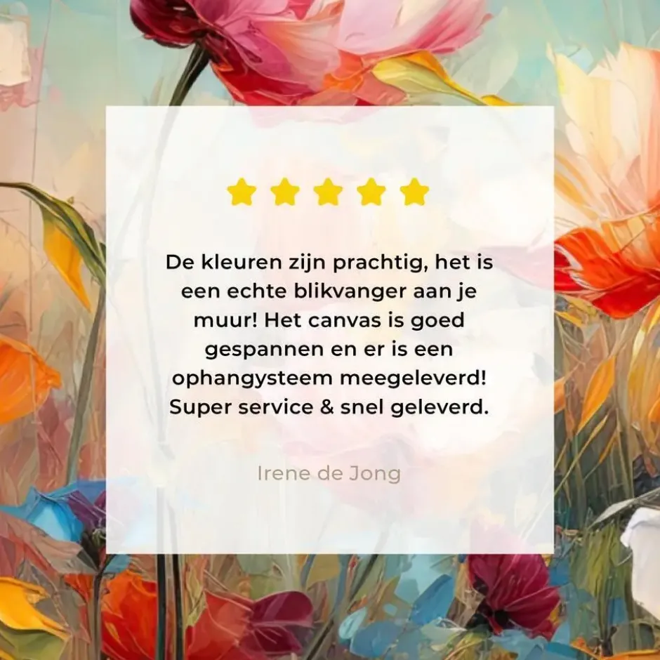 Canvas Schilderij 90x60 cm Bloemen - Watercolor - Kunst - Botanisch - Natuur