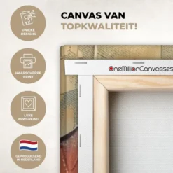 Canvas Schilderij 80x120 cm Boom - Abstract - Natuur - Kunst