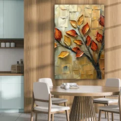 Canvas Schilderij 80x120 cm Boom - Abstract - Natuur - Kunst