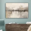 Canvas Schilderij 60x40 cm Moderne kunst - Abstract - Beige