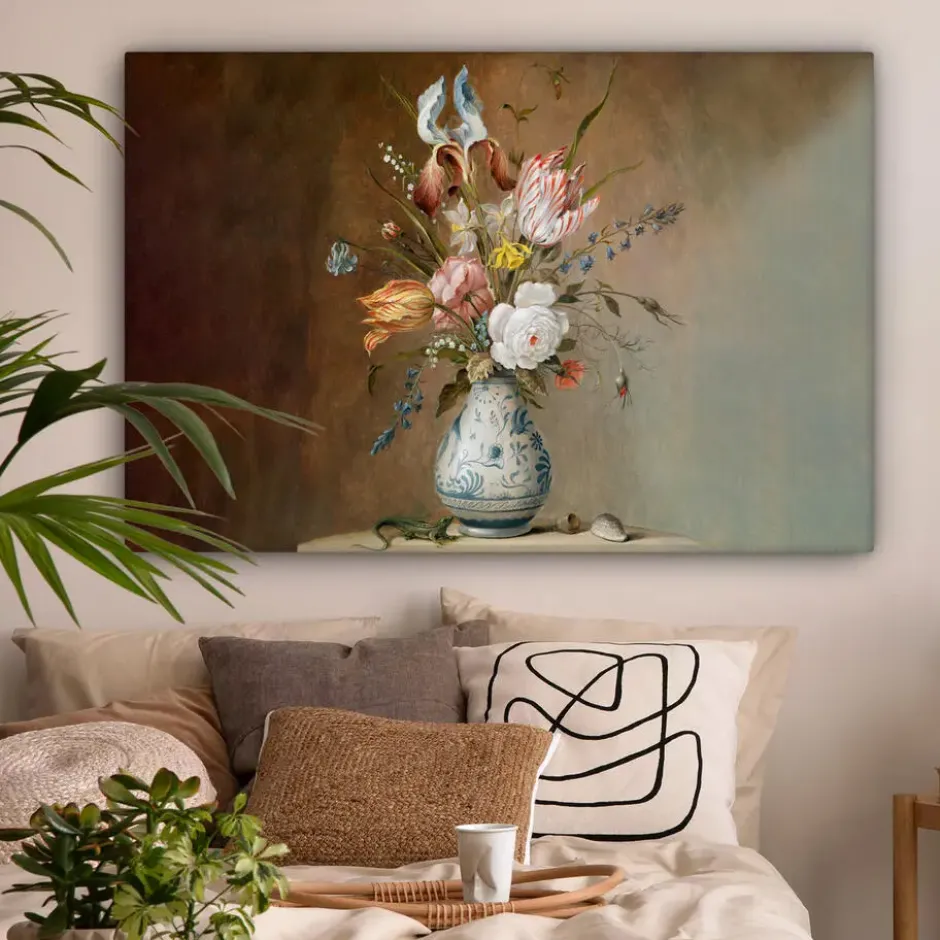 Canvas Schilderij 120x80 cm Oude meesters - Bloemen - Balthasar van der Ast