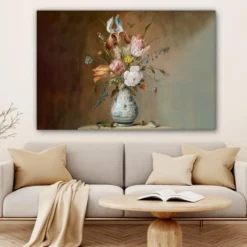 Canvas Schilderij 120x80 cm Oude meesters - Bloemen - Balthasar van der Ast