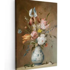 Canvas Schilderij 80x120 cm Oude meesters - Bloemen - Balthasar van der Ast