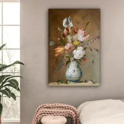 Canvas Schilderij 80x120 cm Oude meesters - Bloemen - Balthasar van der Ast