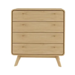 Cassie - Commode met 4 laden in eikenlook