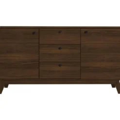 Cassie - Dressoir met 3 laden en 2 deuren walnut-look