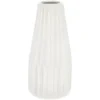 Cepewa Bloemenvaas Sofie - wit - H21 x D10 cm - keramiek - kegel